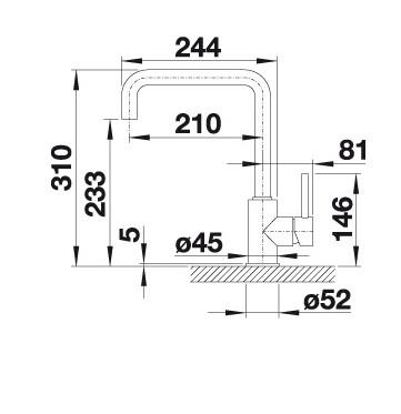 Blanco Mili k&oslash;kkenarmatur - Soft-white