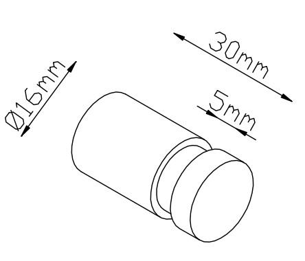 Lavabo Luna h&aring;ndkl&aelig;dekrog - 2 stk - Bruneret messing
