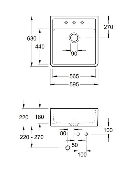 Villeroy og Boch k&oslash;kkenvask i porcel&aelig;n - Hvid Alpin - Ceramic+