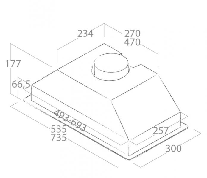 Eico Era 80 emh&aelig;tte til indbygning - Grey