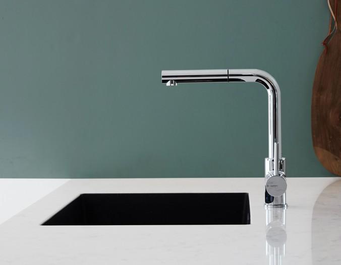 Cass&oslash;e Newform X-Trend k&oslash;kkenarmatur m/udtr&aelig;k - Krom