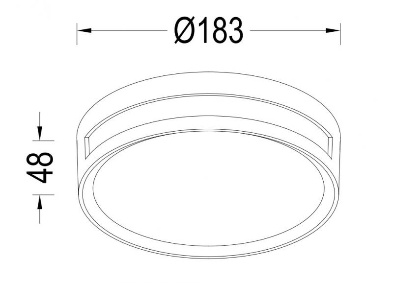 Lutec Architectural Rola udend&oslash;rslampe til v&aelig;g og loft - Mat sort