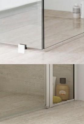 Dansani Match C 90 niched&oslash;r m/fast v&aelig;g - Klar glas/matkrom