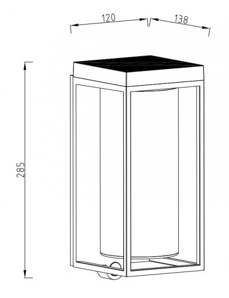 Lutec Flair udend&oslash;rslampe m/sensor og solceller