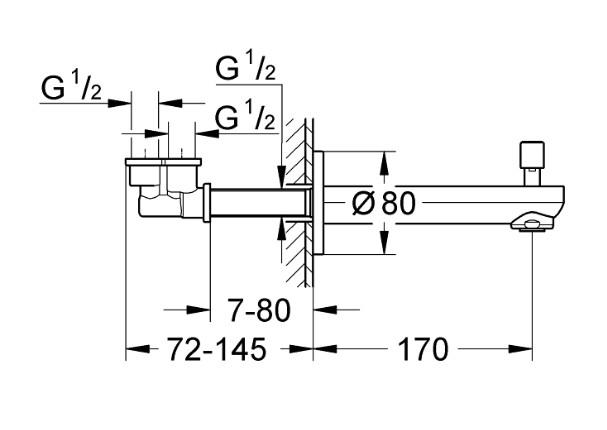 Grohe Eurosmart Cosmopolitan karudl&oslash;b m/automatisk omstilling
