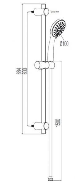 Alterna Image Round Bruses&aelig;t 3-jet funktion