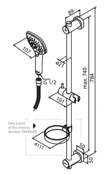Damixa Pine Flexbruses&aelig;t - Mat sort