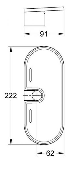 Grohe EasyReach bakke til brusestang