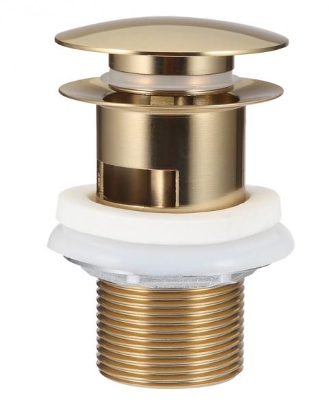 Nortiq Fordham h&aring;ndvaskarmatur m/bundventil - B&oslash;rstet messing