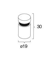 Pressalit spejlbeslag - S&aelig;t &aacute; 4 stk - Mat Hvid