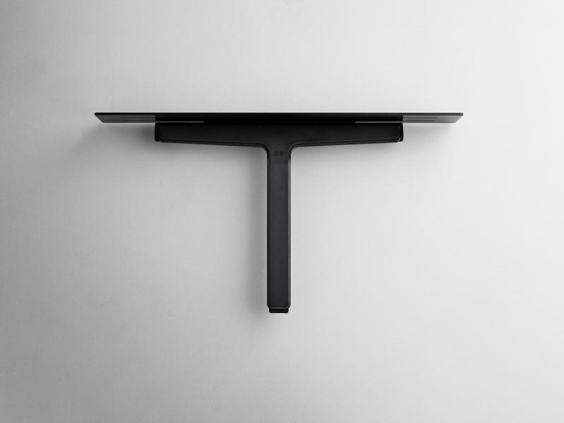 Unidrain ReFrame s&aelig;behylde med bruseskraber - Sort