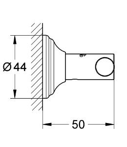 Grohe Essentials Authentic h&aring;ndkl&aelig;dekrog - Krom