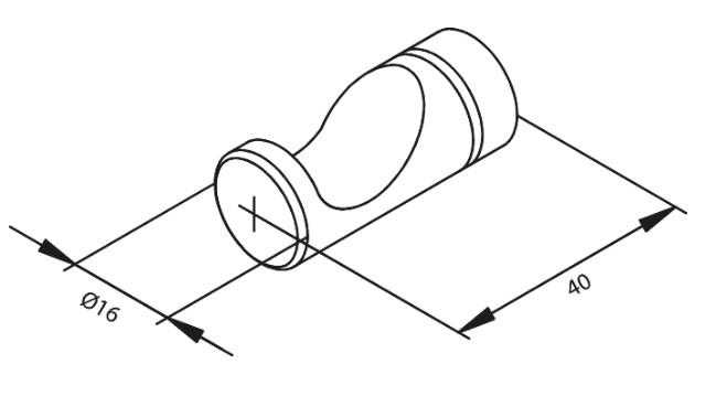 Damixa Silhouet h&aring;ndkl&aelig;dekrog - 2 styk - Krom