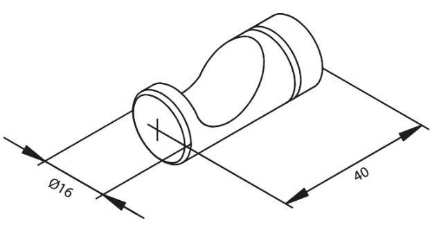 Damixa Silhouet h&aring;ndkl&aelig;dekrog - 2 styk - B&oslash;rstet grafitgr&aring;