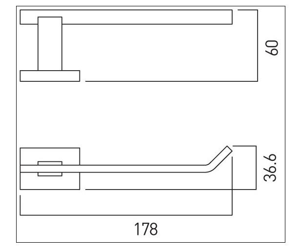 Str&oslash;mberg Levin toiletpapirholder - Krom