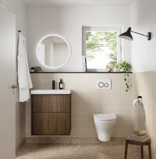 Geberit Option rundt spejl m/direkte og indirekte lys - &Oslash; 50 cm