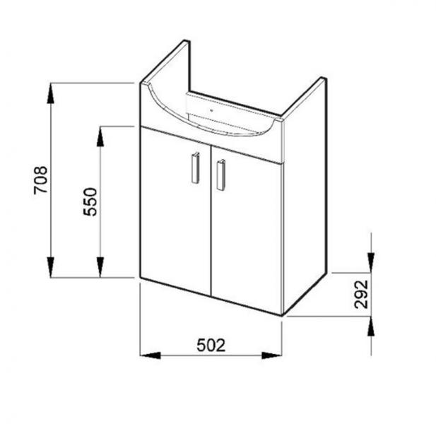 JIKA by Laufen Lyre 50 m&oslash;belpakke - Hvid