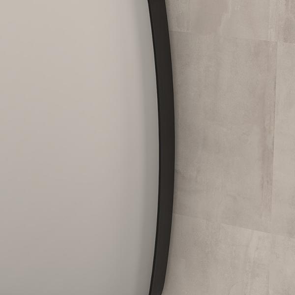 Sanibell Ink SP29 superellipse spejl m/ramme 160 x 80 cm - B&oslash;rstet gunmetal