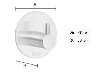 Beslagsboden selvkl&aelig;bende h&aring;ndkl&aelig;dekrog m/tap - Rund - Mat sort