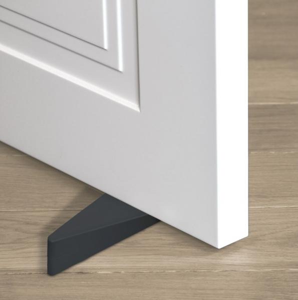 Beslagsboden d&oslash;rkile i gummi - Sort