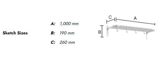 Beslagsboden hattehylde/skohylde - Tr&aelig;/mat sort