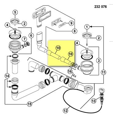 Blanco Forl&aelig;ngerr&oslash;r til overl&oslash;b
