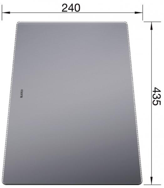 Blanco Sk&aelig;rebr&aelig;t i glas SUBLINE KP 435x240