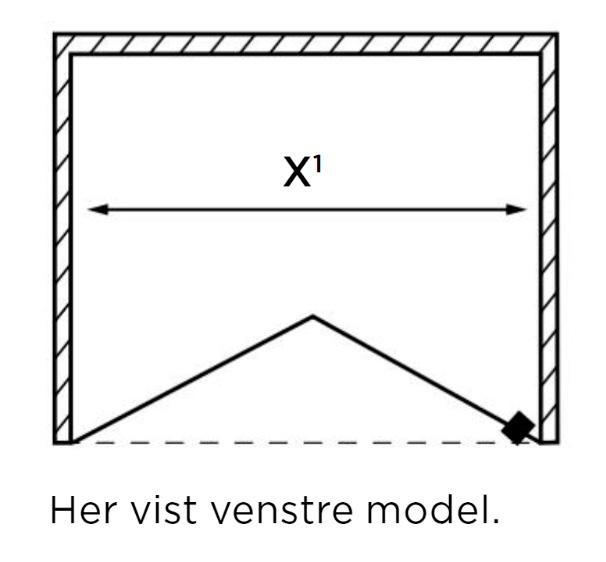 Str&oslash;mberg Lucca 180 brusefolded&oslash;r, skr&aelig;ddersyet - Klart glas/krom