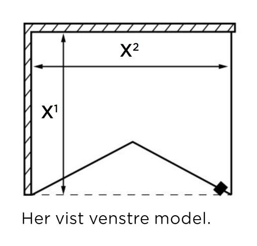 Str&oslash;mberg Lucca 195 fastv&aelig;g med folded&oslash;r - Skr&aelig;ddersyet - Krom