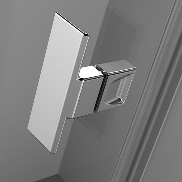 Str&oslash;mberg Noma 120 bruseniche - 80x80 cm - Klar glas/krom