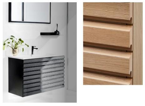 Cass&oslash;e Class 60 underskab - Hvidpigmenteret eg m/lameller