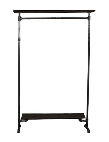 Simple Racks Copenhagen fritst&aring;ende t&oslash;jsystem - 2 hylder - Sort tr&aelig;