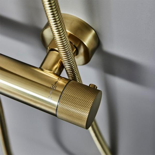 Cass&oslash;e Crystal Cut komplet brusesystem - T8 - B&oslash;rstet messing