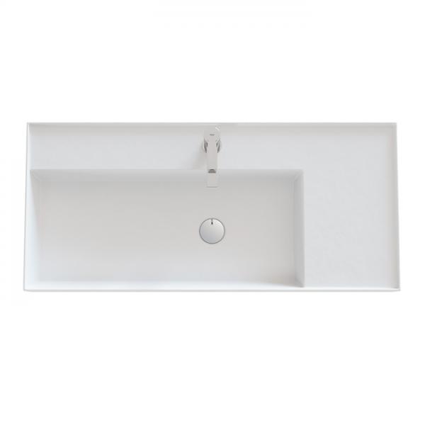 Dansani Luna Azym 101 asymmetrisk h&aring;ndvask t/m&oslash;bel eller v&aelig;g - 1 hanehul