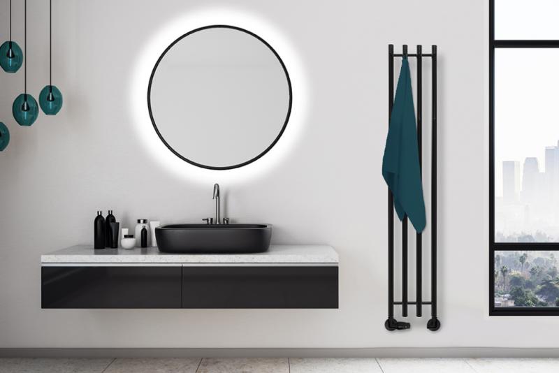 Kriss Vega h&aring;ndkl&aelig;det&oslash;rrer - 25,7x142 cm - Mat sort