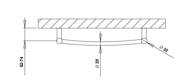 Str&oslash;mberg Laveno h&aring;ndkl&aelig;det&oslash;rrer - 50x79 cm - Hvid
