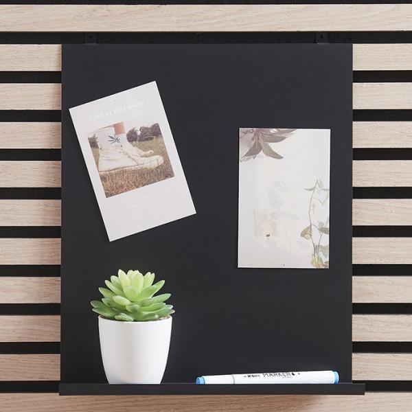 Magnettavle m/hylde til akustikpanel inkl. 2 magneter