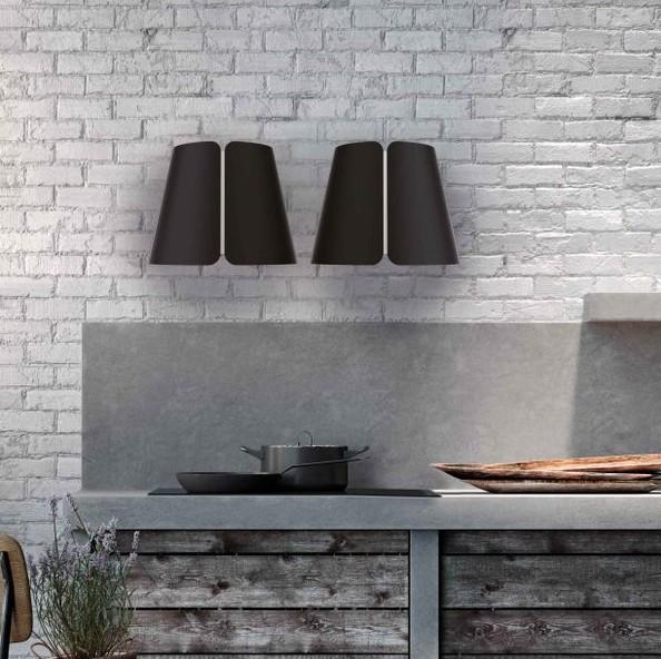 Eico Beat Wall BK Matt emh&aelig;tte til v&aelig;gmontering - Sort