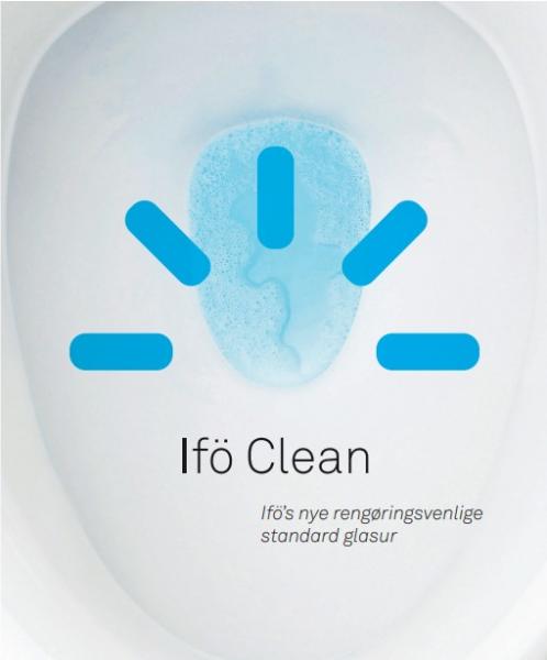 If&ouml; Spira gulvtoilet 6270 m/Rimfree og If&oslash; clean - Med &aring;ben S-l&aring;s