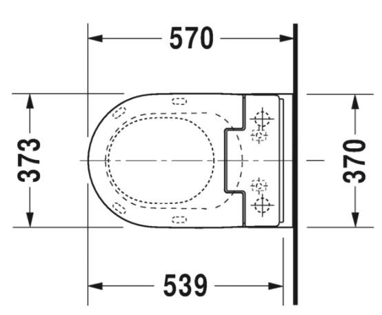 Duravit ME by Starck h&aelig;ngesk&aring;l m/wonderglis til sensowash s&aelig;de