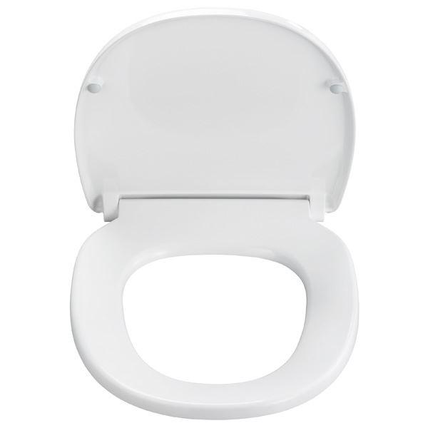 Pressalit 752 toilets&aelig;de m/soft close og l&aring;g - Hvid