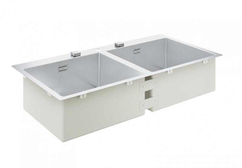 Grohe K800 dobbelt k&oslash;kkenvask i rustfrit st&aring;l