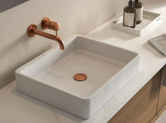 Damixa Osier armatur til indbygning i v&aelig;g - B&oslash;rstet kobber