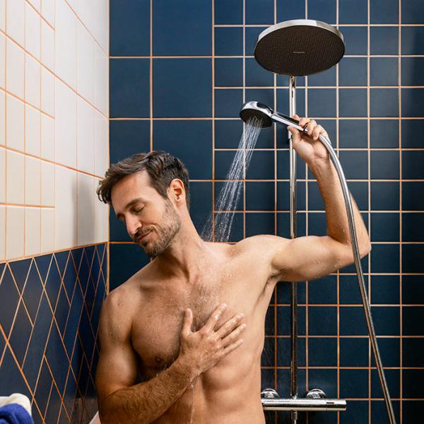 hansgrohe Activera S 240 Showerpipe 1jet m/Ecosmart og Ecostat Fine Varia - Krom