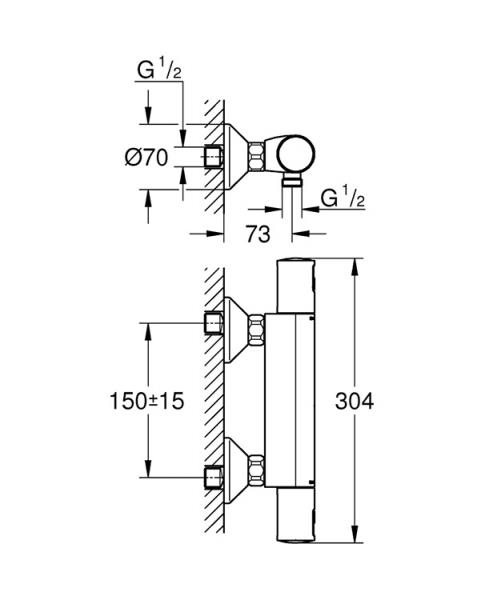 Grohe Start komplet brusesystem m/h&aring;ndbruser - Mat sort