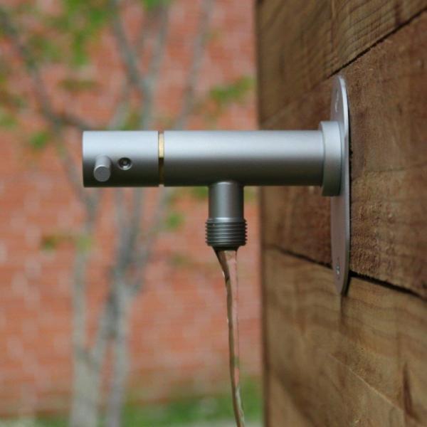 EQI Wall posteventil 120-220/15 mm tilslutning - Rustfrit st&aring;l