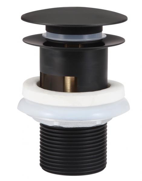 Nortiq Fordham h&aring;ndvaskarmatur m/bundventil - Mat sort