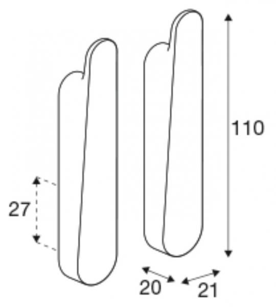 Pressalit Style stor h&aring;ndkl&aelig;dekrog - 2 stk - B&oslash;rstet st&aring;l