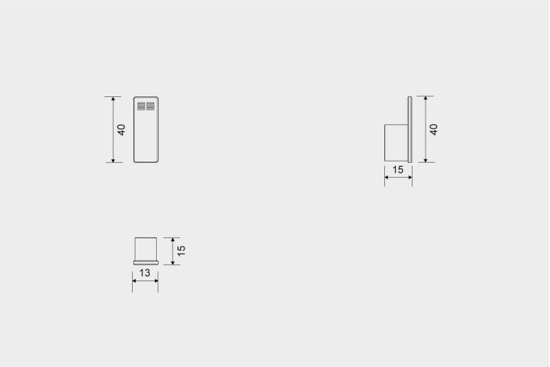 Unidrain ReFrame h&aring;ndkl&aelig;dekrog 2 stk. - Messing