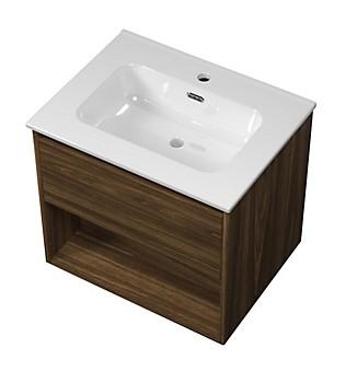 Sanibell Proline m&oslash;bels&aelig;t 60 m/integrerede greb og &aring;ben hylde - Cabana eg